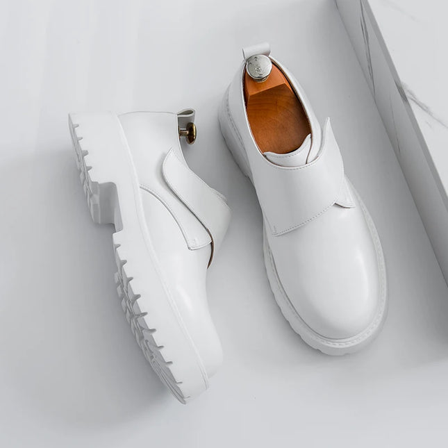 Nye Oxford Herresko med Tykk Såle – Komfortable og Stilrene i Skinn