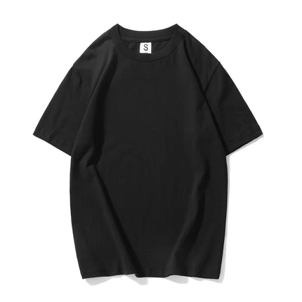 Klassisk bomulls T-skjorte for herre – ensfarget, myk og behagelig