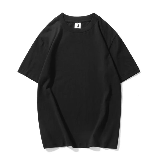 Klassisk bomulls T-skjorte for herre – ensfarget, myk og behagelig