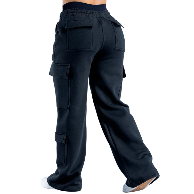 Cargo Bukser for Menn og Kvinner – Amerikansk Stil med Lommer & Belte | Lave i Livet, Rette og Vide Arbeidsbukser