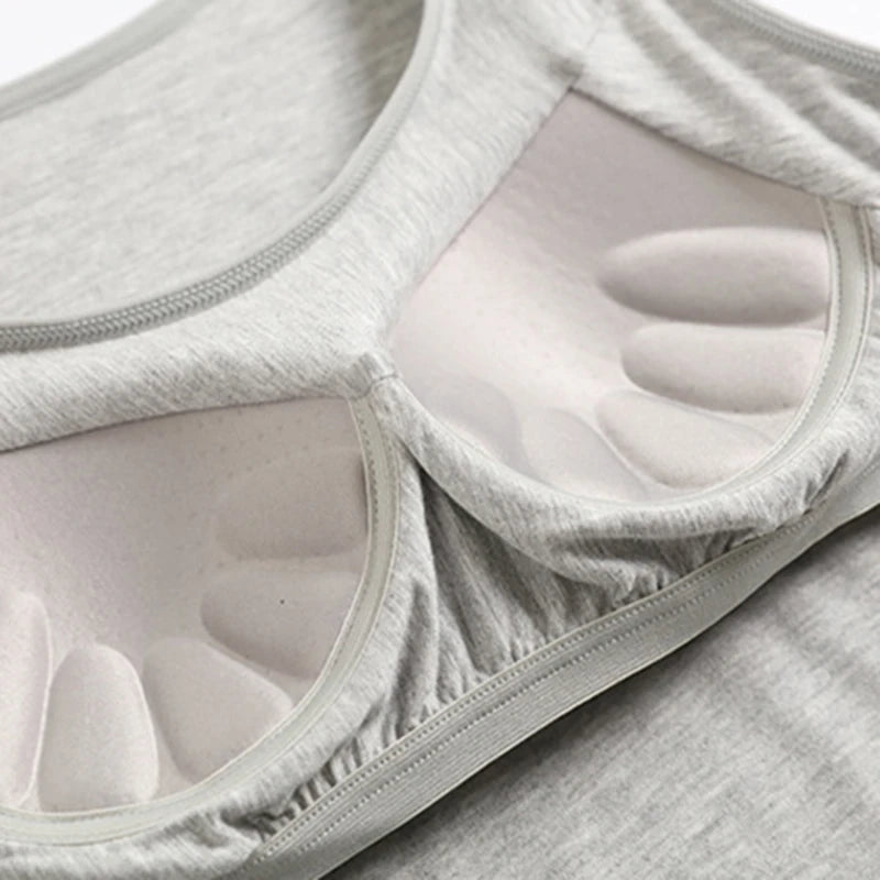 Dame Singlet med Innebygd BH – Slim Fit Topp med Polstring