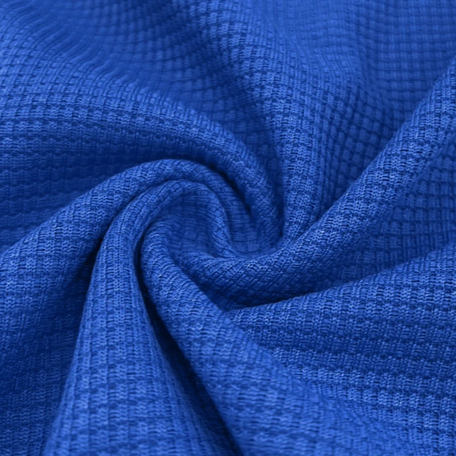 Vaffelstrikket Polo T-skjorte for Herre – Kortermet V-hals med Krage (Sommer 2024)