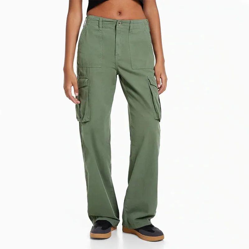Dame Cargo Bukser – Baggy Streetwear Joggers med Vide Ben