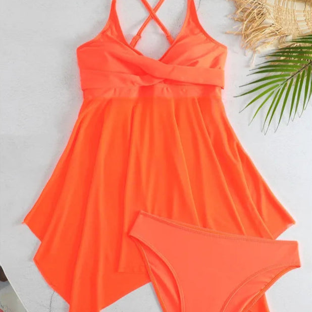 Sommer Tankini Sett for Dame – Todelt Badedrakt til Strand og Basseng