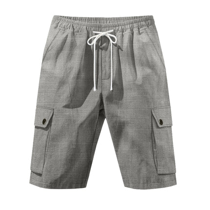Linshorts til Herre – Pustende Sommerfavoritt med Elastisk Midje