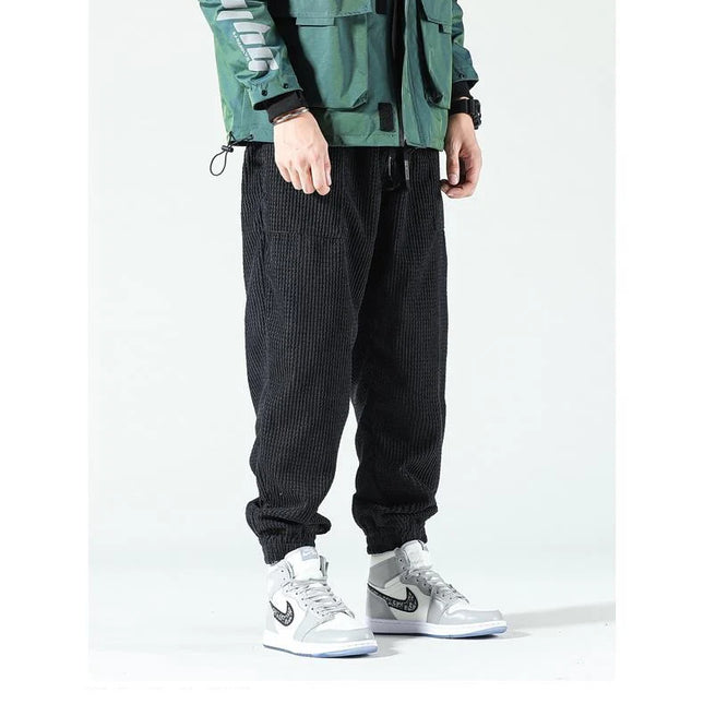 Trendy Cordfløyelsbukser for Herre – Løse og Komfortable Bukser til Høst og Vinter