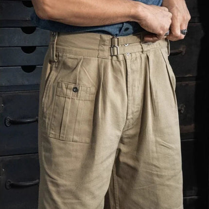 Gurkha Bermuda-shorts for menn – Army Khaki Drill 1941-inspirert design