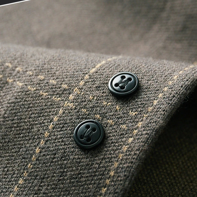 Herre Strikket Ulljakke – Varm Business Cardigan i Kasjmirblanding