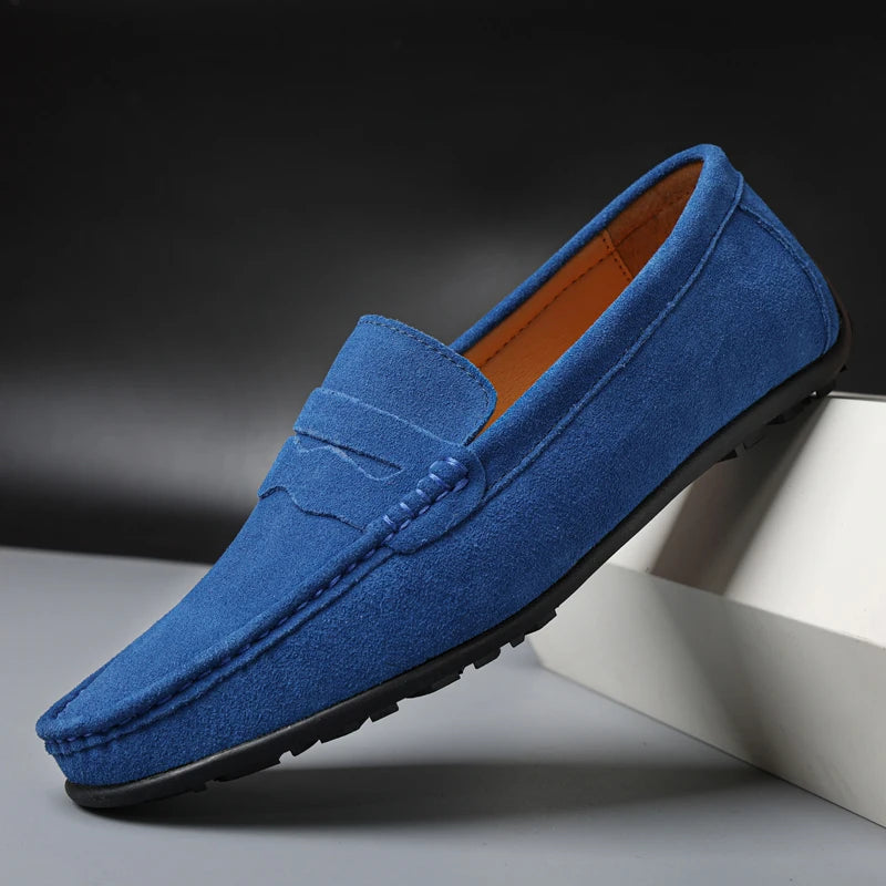 Myke Semskede Loafers for Herre – Komfortable Slip-On Mokasiner i Størrelse 38–47