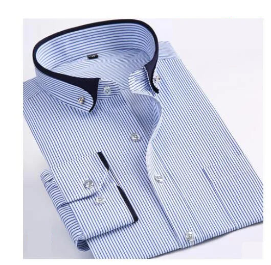 Formell Herreskjorte med Lange Ermer – Perfekt for Bryllup og Fest, Tilgjengelig i Store Størrelser (Opp til 14XL)