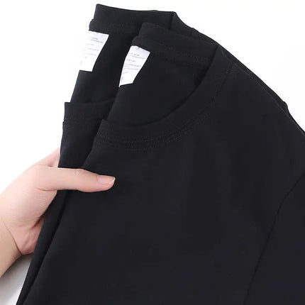 Unisex T-skjorte i 100% Bomull – Sommer Loose Fit, Ensfarget