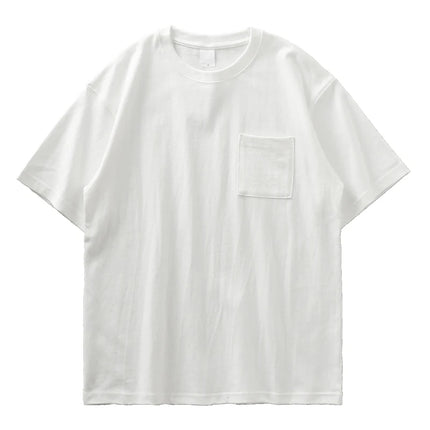 Heavyweight T-skjorte i Bomull – Vintage Unisex Sommerstil 320gsm