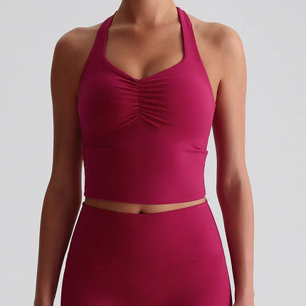 Treningssinglet med kryssrygg – Sports-BH med høy støtte og integrerte innlegg