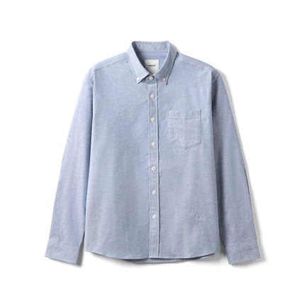 Klassisk Oxford-skjorte for Menn – Regular Fit i Ensfarget Design | Smart Casual Skjorte til Høst 2025