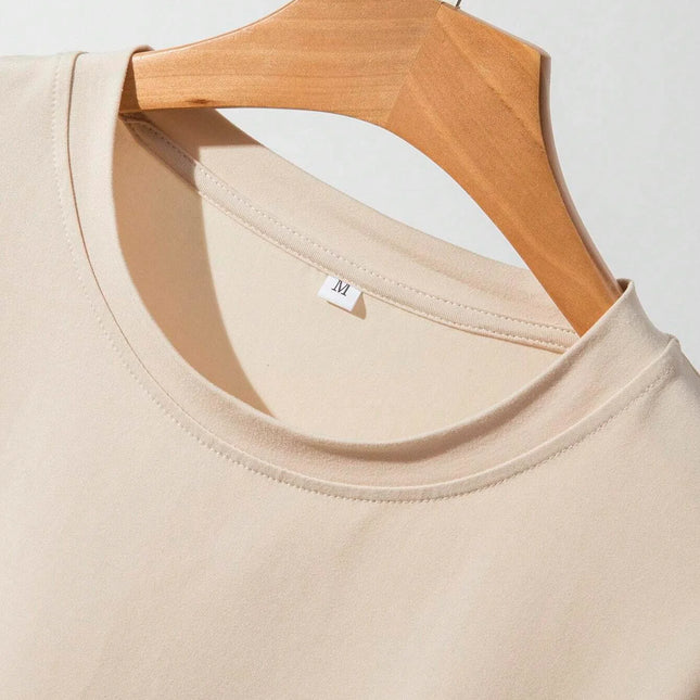 Oversized T-skjorte for Herre – Streetwear i Bomull med Print, Kort Erm og Løs Passform