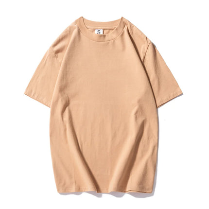 Klassisk bomulls T-skjorte for herre – ensfarget, myk og behagelig