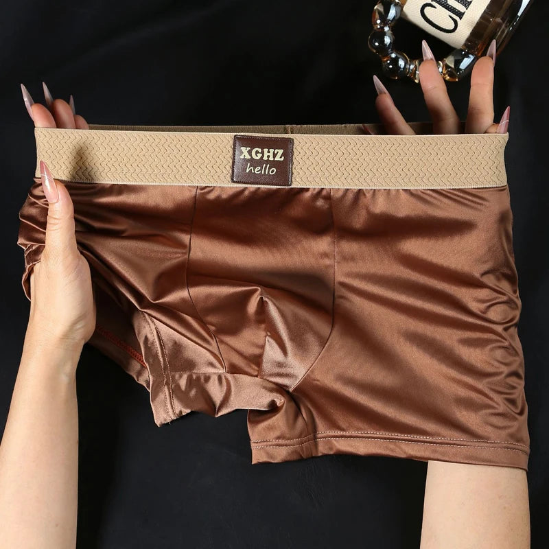 Satengboxere for Herre – 1 eller 3 Pakning | Glatt og Behagelig Undertøy (Str. M–3XL)