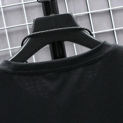 Oversized T-skjorte for Herre – Streetwear i Bomull med Print, Kort Erm og Løs Passform