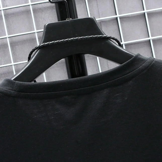 Oversized T-skjorte for Herre – Streetwear i Bomull med Print, Kort Erm og Løs Passform