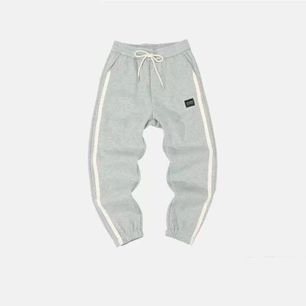 Herre Joggebukse med Sidelinjer – Komfortabel & Sporty | Casual Sweatpants med Elastisk Liv