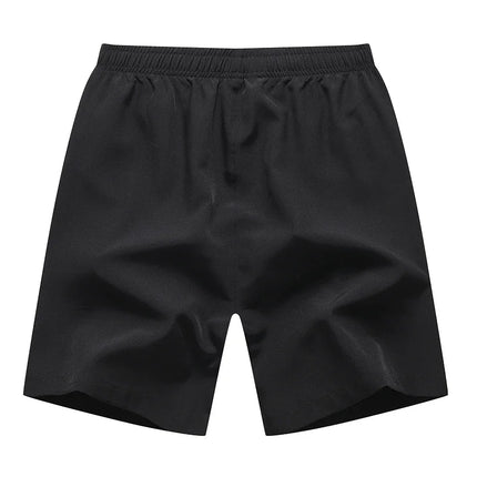 Ekstra Store Herreshorts (M–8XL) – Sommerens Komfortable Trenings- og Fritidsshorts i Ensfarget Design