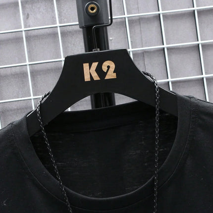 Oversized T-skjorte for Herre – Streetwear i Bomull med Print, Kort Erm og Løs Passform