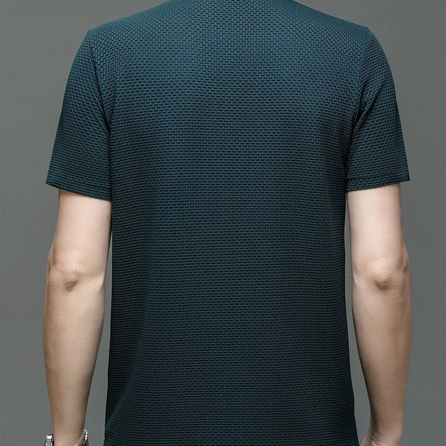 Kortermet Polo T-skjorte for Herre – Sommerlig, Pustende og Business Casual (M–4XL)