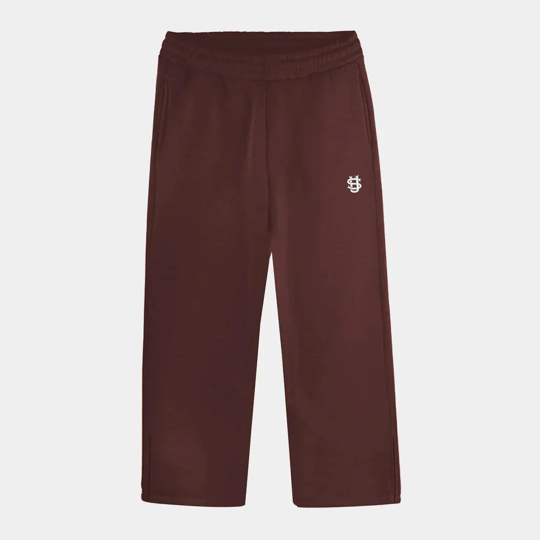 Y2K Joggebukse – Grå Brodert Streetwear | Unisex Retro Hip Hop Sweatpants