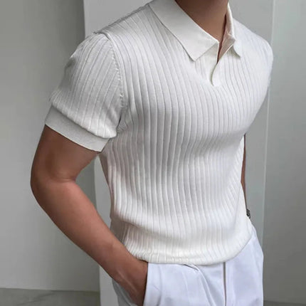 Sommer Polo T-skjorte for Herre – Slim Fit, Pustende og Hurtigtørkende