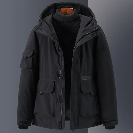 Herre Dunjakke – 100 % Hvit Andedun | Warme Parkas im Hette- und Designerstil