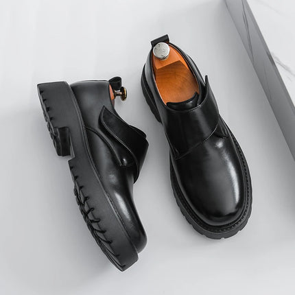 Nye Oxford Herresko med Tykk Såle – Komfortable og Stilrene i Skinn