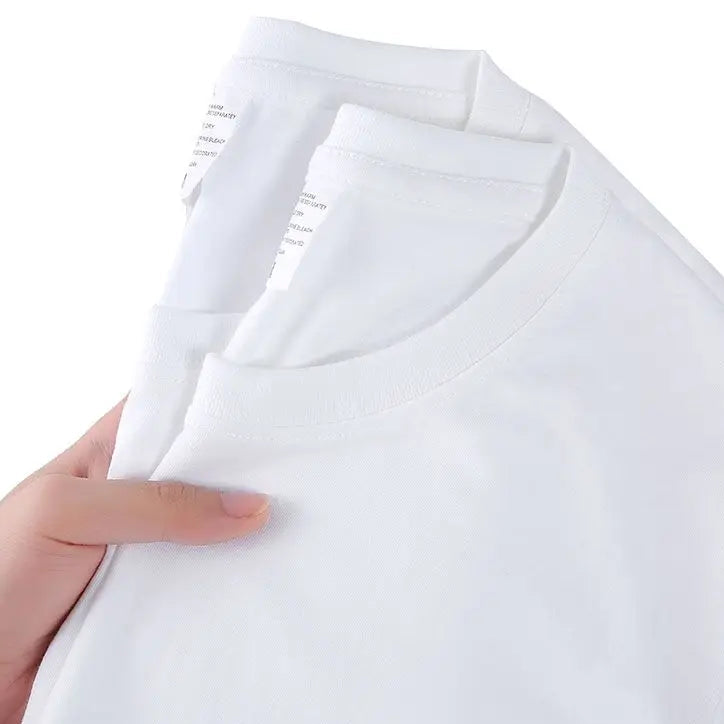 Unisex T-skjorte i 100% Bomull – Sommer Loose Fit, Ensfarget