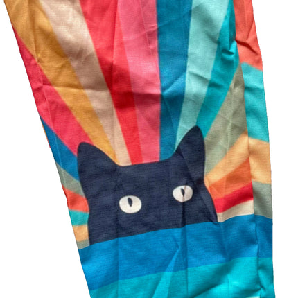 Bohemske Vide Bukser med Japansk Kunst – Retro Harajuku-stil med Havskilpadde og Bølgedesign