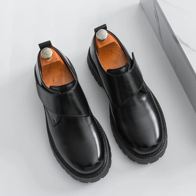 Nye Oxford Herresko med Tykk Såle – Komfortable og Stilrene i Skinn