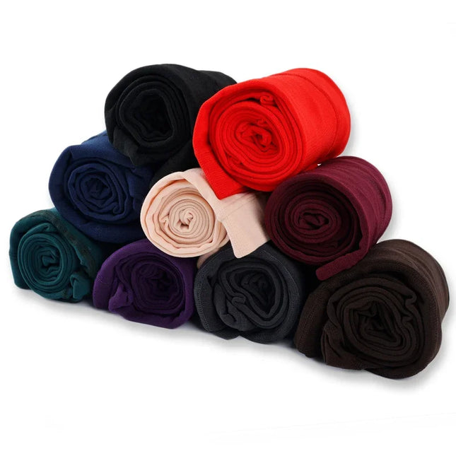 Vinterleggings for Kvinner – Høyt Liv og Tykt Fleecefôr | Varme, Myke og Elastiske Tights i Fløyelsstoff