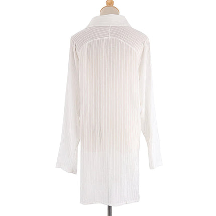 Elegant Strandkimono med Belte – Perfekt som Bikini Cover-Up