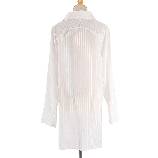 Elegant Strandkimono med Belte – Perfekt som Bikini Cover-Up