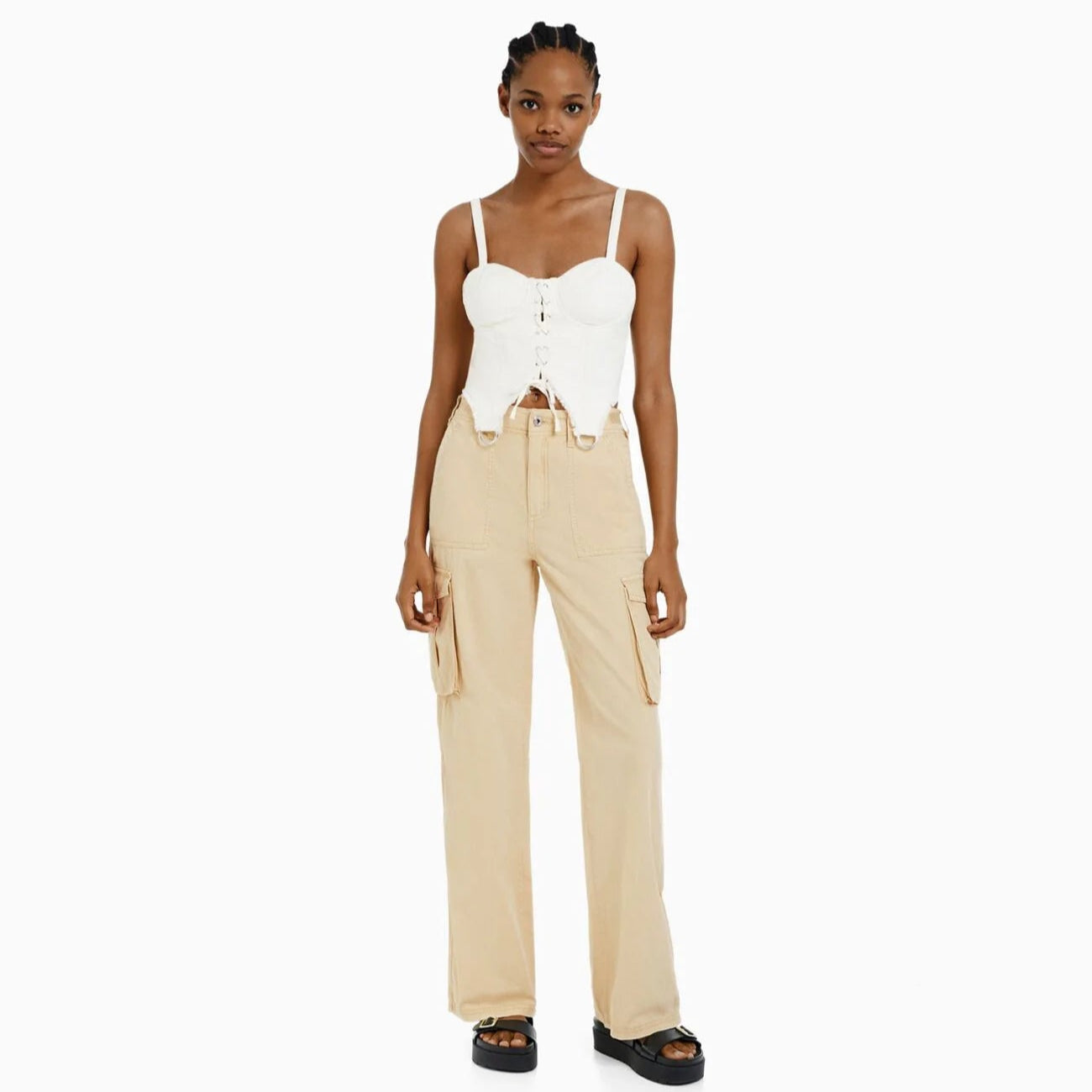 Dame Cargo Bukser – Baggy Streetwear Joggers med Vide Ben