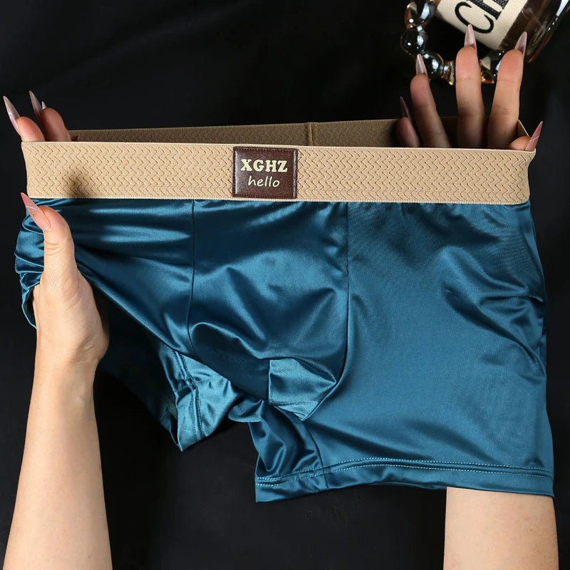 Satengboxere for Herre – 1 eller 3 Pakning | Glatt og Behagelig Undertøy (Str. M–3XL)