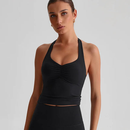 Treningssinglet med kryssrygg – Sports-BH med høy støtte og integrerte innlegg