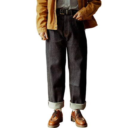 Klassische Herrejeans und Rå Selvedge Denim – Rett und Avslappet Passform | Premium-Jeans im japanisch inspirierten Amekaji-Stil