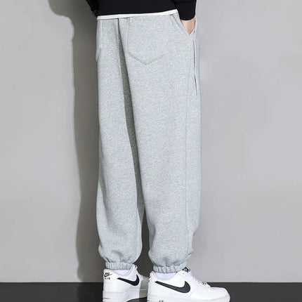 Herre Joggebukse Plus Size – Løs & Komfortabel | Casual Sweatpants med Strikk i Livet (opptil 8XL)