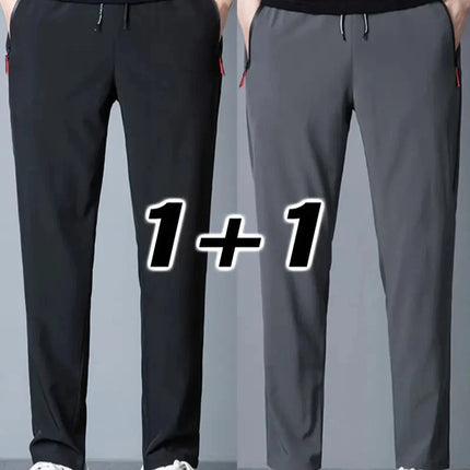 2-pk Herrebukser – Joggebukser med Strikk i Midjen, Klassisk Koreansk Stil