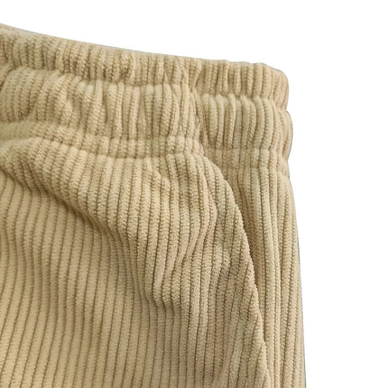 Herrebukser i kordfløyel – Rett passform med snor i livet og lommer