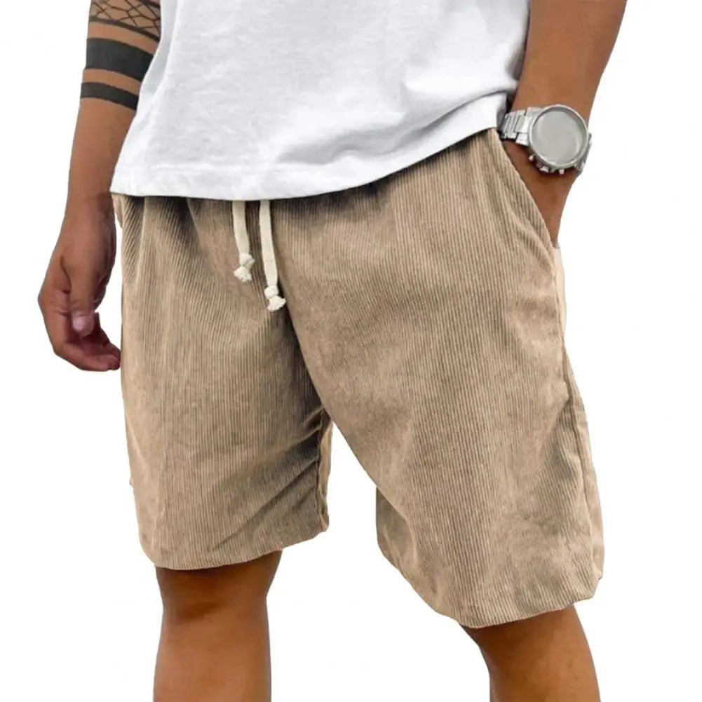 Retro Herreshorts i Cordfløyel – Komfortabel Passform med Snøring