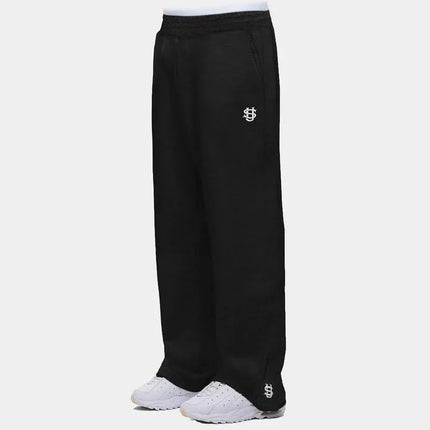 Trendy Joggebukser for Menn og Kvinner – Løse Wide Leg Sweatpants med Brodert Logo og Lommer | Streetwear & Komfort i Ett