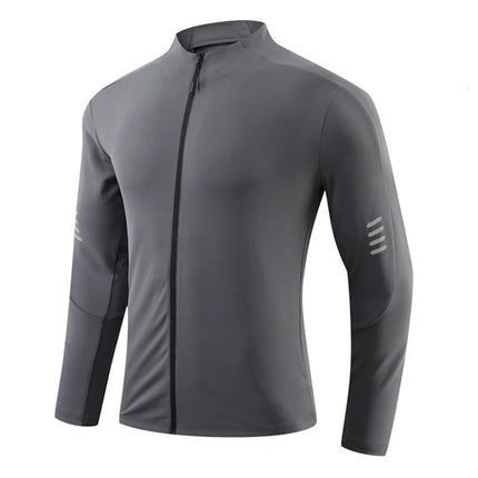 Herre Sport T-skjorte med Lange Ermer – Pustende & Quick Dry