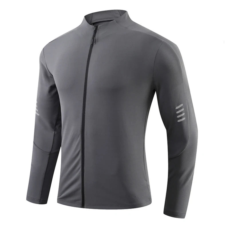 Herre Sport T-skjorte med Lange Ermer – Pustende & Quick Dry