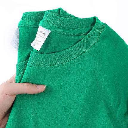 Unisex T-skjorte i 100% Bomull – Sommer Loose Fit, Ensfarget