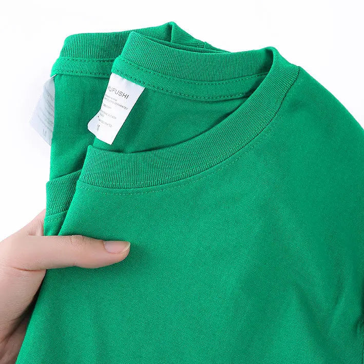 Unisex T-skjorte i 100% Bomull – Sommer Loose Fit, Ensfarget